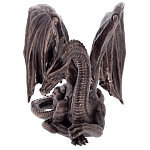Декоративная статуэтка Дракон Dark Bronze Winged Dragon Statuette варинант исполнения - 2 | Loft Concept во Владивостоке