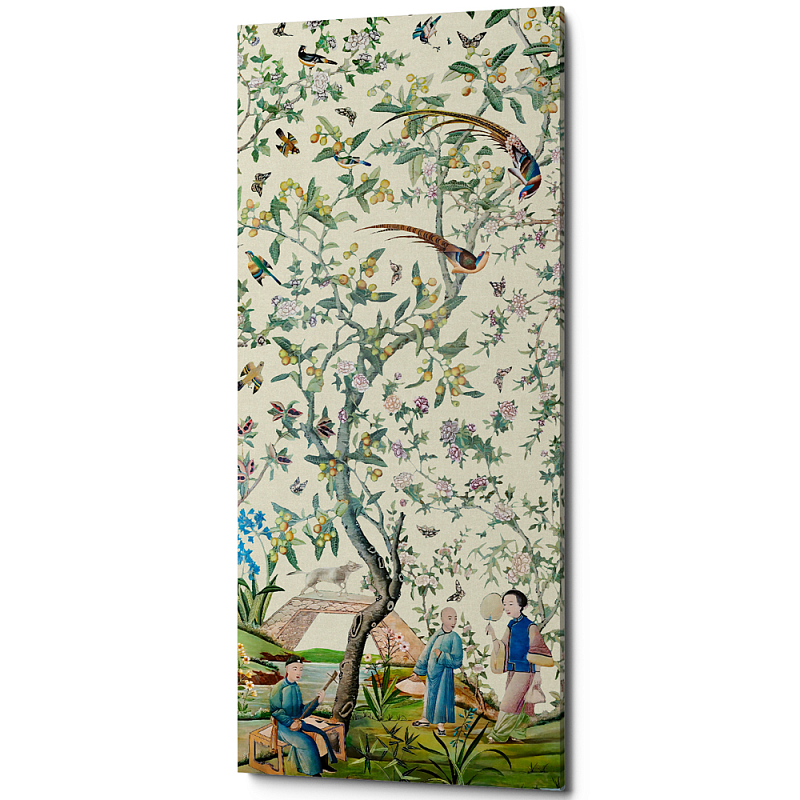 Постер на холсте в стиле шинуазри с изображением сада Beige Chinoiserie Imperial Garden Poster Бежевый Мульти Постер на холсте в стиле шинуазри с изображением сада Beige Chinoiserie Imperial Garden Poster Бежевый Мульти во Владивостоке | Loft Concept