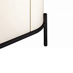 ТВ-тумба белая с чёрной столешницей с 2-мя дверками и ящиком San Marco варинант исполнения - 6 | Loft Concept во Владивостоке