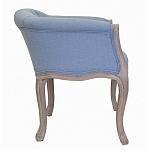 Кресло низкое в стиле прованс Louis French Armchair light blue flax варинант исполнения - 1 | Loft Concept во Владивостоке
