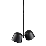 Подвесной светильник черный с 2-мя плафонами Pendant lamp Black варинант исполнения - 3 | Loft Concept во Владивостоке