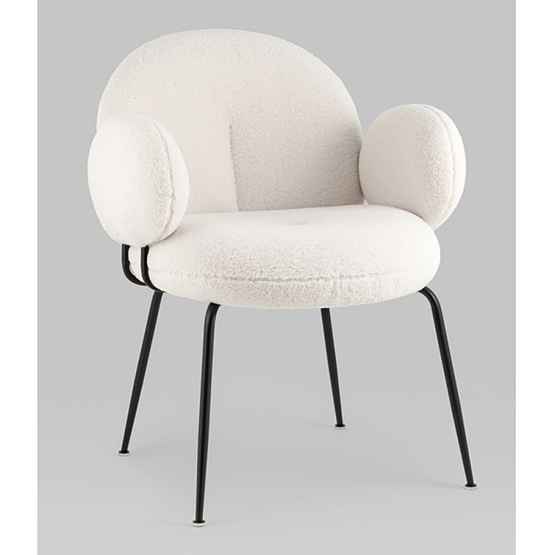 Стул Nina белый Белый Черный во Владивостоке | Loft Concept 