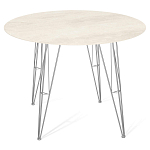 Стол обеденный с круглой столешницей из керамики на четырех ножках Sand Ceramics варинант исполнения - 1 | Loft Concept во Владивостоке