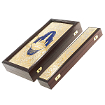 Нарды настольные из натурального камня лазурит и долерит Backgammon from Stone варинант исполнения - 15 | Loft Concept во Владивостоке