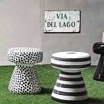 Дизайнерский журнальный стол белый в чёрный горох Gefan варинант исполнения - 2 | Loft Concept во Владивостоке