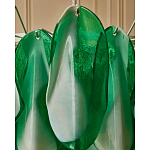 Люстра из стеклянных зеленых лепестков Petalled Illuminator варинант исполнения - 7 | Loft Concept во Владивостоке