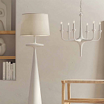 Торшер белый с фигурным каркасом Bleached Element варинант исполнения - 3 | Loft Concept во Владивостоке