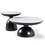 Столик журнальный круглый на черном металлическом основании Сharacter варинант исполнения - 3 | Loft Concept во Владивостоке