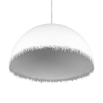Подвесной светильник в форме купола белого цвета с ажурной бахромой Tactile Line варинант исполнения - 6 | Loft Concept во Владивостоке