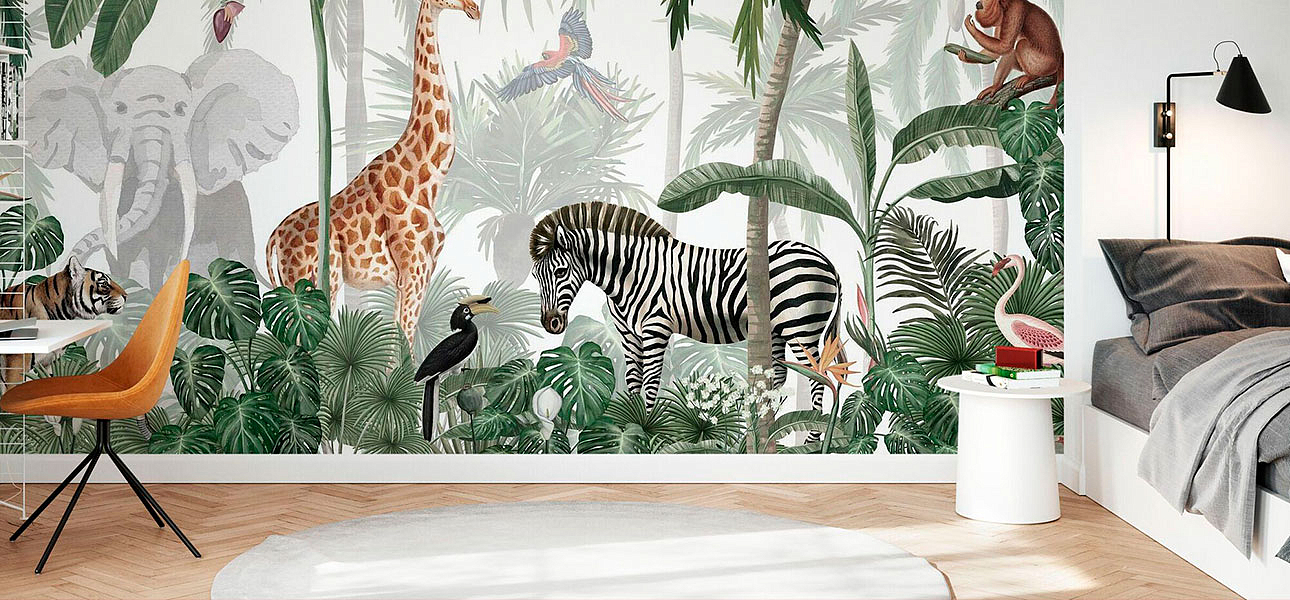 Обои ручная роспись Jungle Jive Обои ручная роспись Jungle Jive - Loft-Concept во Владивостоке