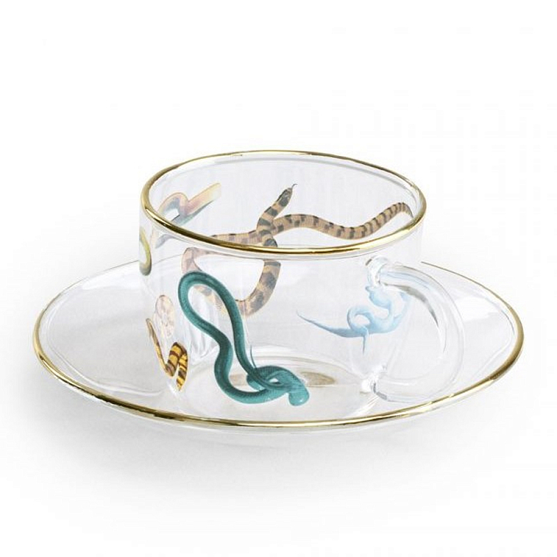 Кофейная пара Seletti Snakes Прозрачный Мульти Кофейная пара Seletti Snakes Прозрачный Мульти во Владивостоке | Loft Concept