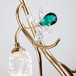 Подвесной светильник с хрустальными плафонами и декором Alvere Crystal Hanging Lamp варинант исполнения - 4 | Loft Concept во Владивостоке