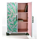 Премиальный Шкаф Defoliation двухстворчатый роспись зеленые листья  варинант исполнения - 3 | Loft Concept во Владивостоке