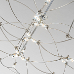 Люстра подвесная с тонкой металлической конструкцией цвета хром Quasar варинант исполнения - 5 | Loft Concept во Владивостоке