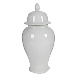 Ваза белая с крышкой однотонная Chinoiserie Ceramics варинант исполнения - 8 | Loft Concept во Владивостоке