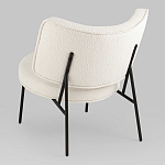 Мини-кресло District Lounge букле белый варинант исполнения - 3 | Loft Concept во Владивостоке