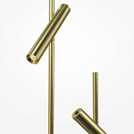Напольный торшер светодионый золотой Lumen Duo варинант исполнения - 3 | Loft Concept во Владивостоке