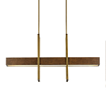 Люстра линейная прямоугольная Wooden Straight Shapes варинант исполнения - 2 | Loft Concept во Владивостоке
