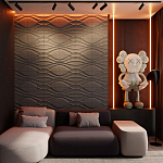 Гипсовая 3D панель с принтографией PM-04 варинант исполнения - 1 | Loft Concept во Владивостоке