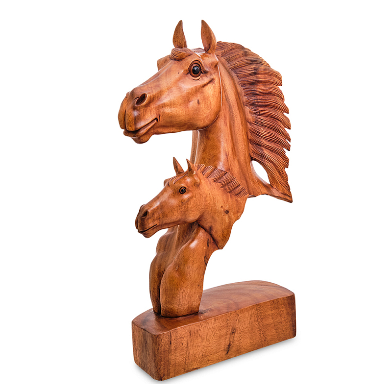 Статуэтка деревянная в виде головы лошади Horse of the World Коричневый Статуэтка деревянная в виде головы лошади Horse of the World Коричневый во Владивостоке | Loft Concept