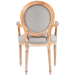 Стул с подлокотниками из массива бука светло-серый Solid Luxury варинант исполнения - 2 | Loft Concept во Владивостоке