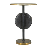 Столик приставной с абстрактным основанием и акцентом в виде золотистого диска Heavenly Space варинант исполнения - 2 | Loft Concept во Владивостоке