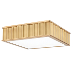 Потолочный светильник квадратный с гофрированным латунным абажуром Millennium варинант исполнения - 2 | Loft Concept во Владивостоке