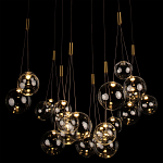 Подвесной светильник Crystal Cascade Gold варинант исполнения - 1 | Loft Concept во Владивостоке