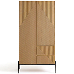 Шкаф с геометрическим рисунком на дверцах Anders Light Wood варинант исполнения - 1 | Loft Concept во Владивостоке