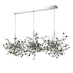 Люстра подвесная из трех частей с металлическими круглыми элементами Terzani Argent варинант исполнения - 6 | Loft Concept во Владивостоке