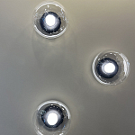 Бра с куполообразным плафоном и черным металлическим основанием Flos Wireline Lighting варинант исполнения - 1 | Loft Concept во Владивостоке