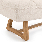 Оттоманка с обивкой букле Lino White Boucle Ottoman варинант исполнения - 3 | Loft Concept во Владивостоке