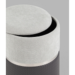 Пуф Mauldine с ящиком серо-черный с экокожей варинант исполнения - 2 | Loft Concept во Владивостоке