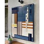 Панно из шнура Синяя геометрическая абстракция wall panel line Blue варинант исполнения - 2 | Loft Concept во Владивостоке