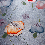 Обои ручная роспись Falling Flowers Standard colourway on Flash metallic silk варинант исполнения - 2 | Loft Concept во Владивостоке