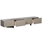 Тумба под телевизор серая с мраморной столешницей Uniqueness Marble варинант исполнения - 2 | Loft Concept во Владивостоке