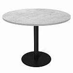 Стол обеденный с круглой светло-серой столешницей Harris Collection варинант исполнения - 1 | Loft Concept во Владивостоке