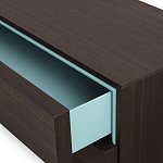 Дизайнерский комод коричневый с 2-мя ящиками и дверцами Pandora варинант исполнения - 2 | Loft Concept во Владивостоке