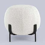 Пуф в ткани букле молочного цвета Pikelet варинант исполнения - 2 | Loft Concept во Владивостоке