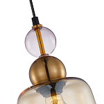Подвесной светильник со стеклянным плафоном янтарного цвета Prestige варинант исполнения - 3 | Loft Concept во Владивостоке