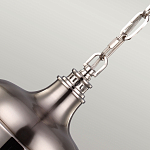 Подвесной светильник со стальным плафоном и белым матовым стеклянным шаром Feiss варинант исполнения - 4 | Loft Concept во Владивостоке