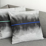 Чехол на подушку хлопковый Blake Boundaries Blue варинант исполнения - 4 | Loft Concept во Владивостоке
