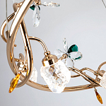 Люстра с хрустальными плафонами и декором Alvere Crystal Chandelier варинант исполнения - 3 | Loft Concept во Владивостоке