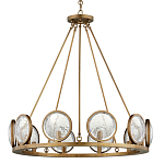 Люстра круглая с прозрачными рельефными плафонами Crystal Prism варинант исполнения - 3 | Loft Concept во Владивостоке