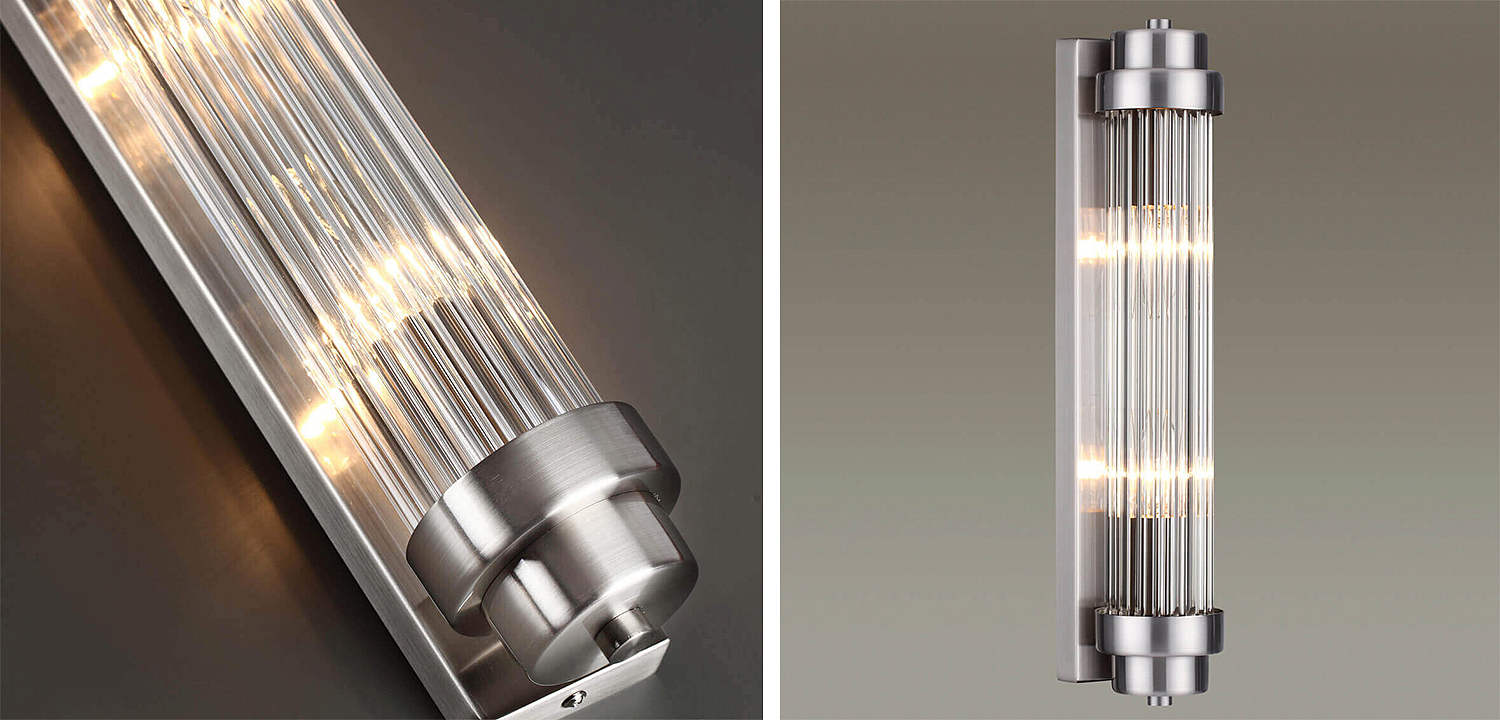Бра Dirck Glass TUBE Sconce Nickel Бра Dirck Glass TUBE Sconce Nickel - Loft-Concept во Владивостоке
