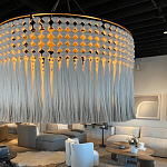 Люстра серая плетеная с кисточками Boho Tassel Chandelier варинант исполнения - 2 | Loft Concept во Владивостоке