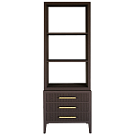 Этажерка Primo с ящиками шпон Темный орех варинант исполнения - 1 | Loft Concept во Владивостоке