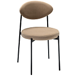 Стул металлический с мягкой спинкой и сиденьем из велюра Alfie Chair варинант исполнения - 4 | Loft Concept во Владивостоке