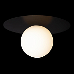 Потолочный светильник с белым шарообразным плафоном и черным круглым основанием Matisse варинант исполнения - 1 | Loft Concept во Владивостоке