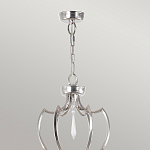 Люстра цвета никель с 6-ю лампами и стеклянными подвесками Elstead Lighting варинант исполнения - 4 | Loft Concept во Владивостоке